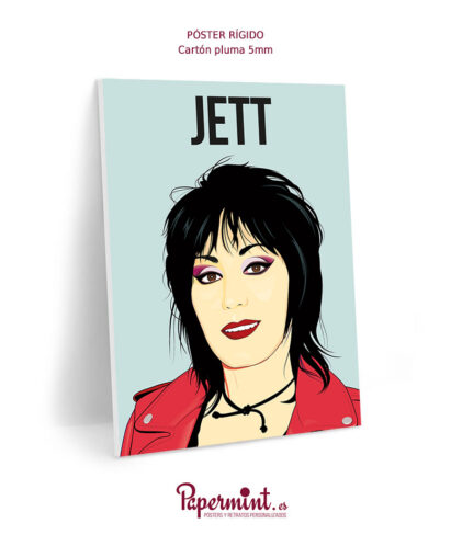 Póster rígido retrato de Joan Jett.