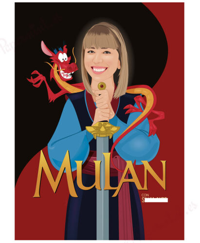 Cartel de Mulan personalizado