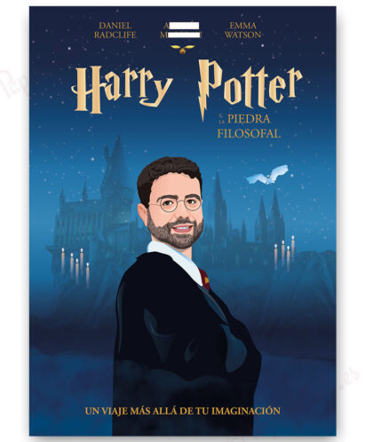 Cartel de Harry Potter personalizado
