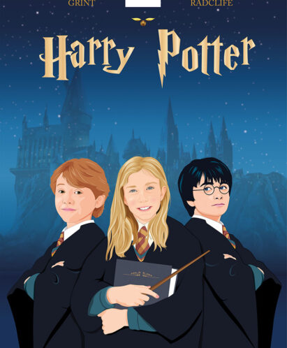 Cartel de Harry Potter con retrato personalizado