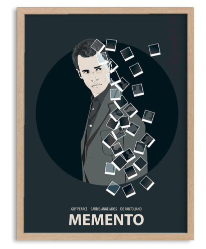 Póster de "Memento" con marco.
