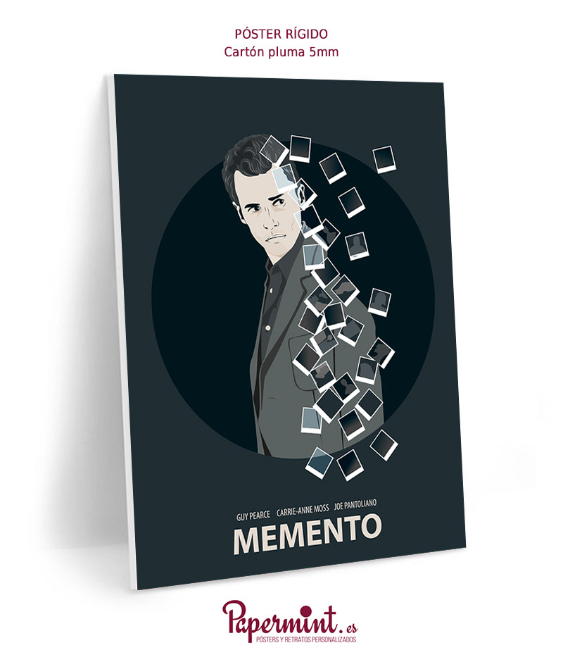 Póster con ilustración de "Memento"