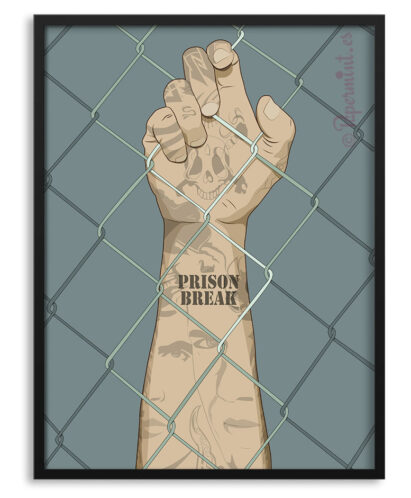 Cuadro con póster de "Prison Break"