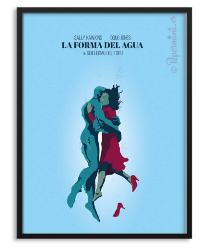 Cuadro con póster de "La forma del agua"
