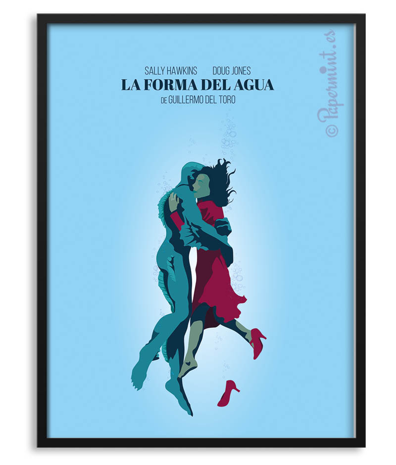 Cuadro con póster de "La forma del agua"