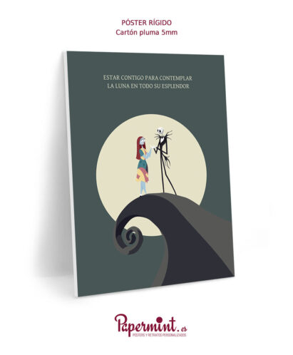 Póster con frase formato rígido de 