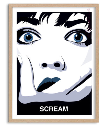 Póster con marco de la película "Scream"