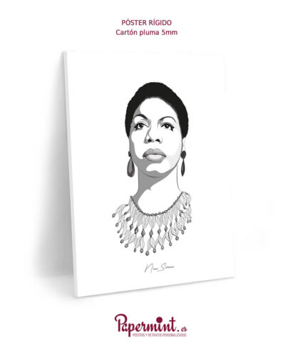 Póster formato rígido de Nina Simone.