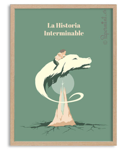 Cuadro con lámina de "La historia interminable"