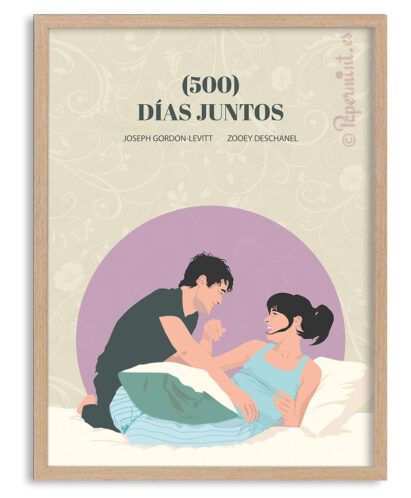 Cuadro de "500 días juntos" personalizado