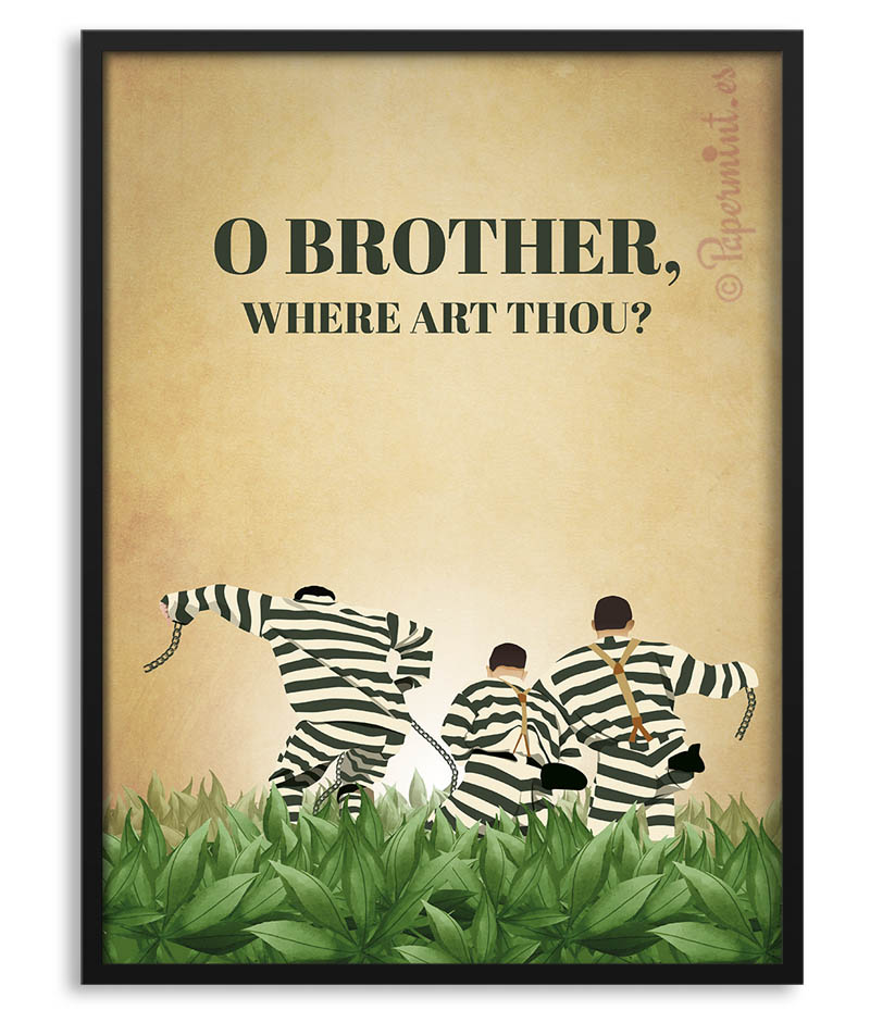 Cuadro de la película O Brother de los hermanos Coen