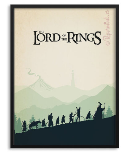 Cuadro con póster de "The Lord of the Rings"