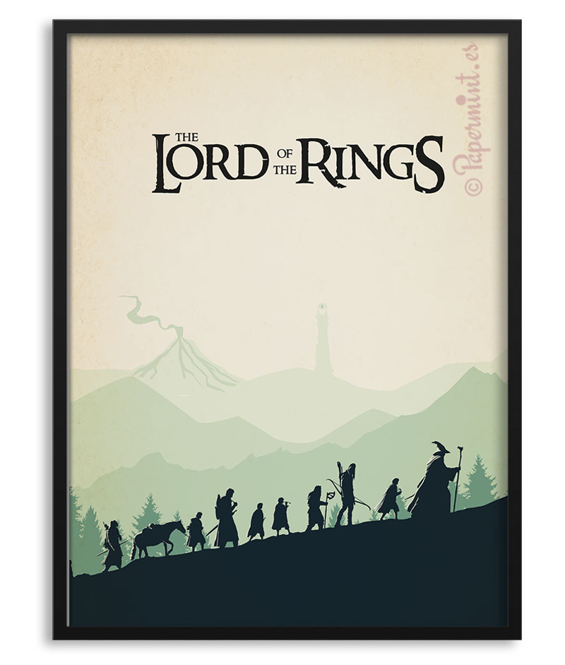 Cuadro con póster de "The Lord of the Rings"