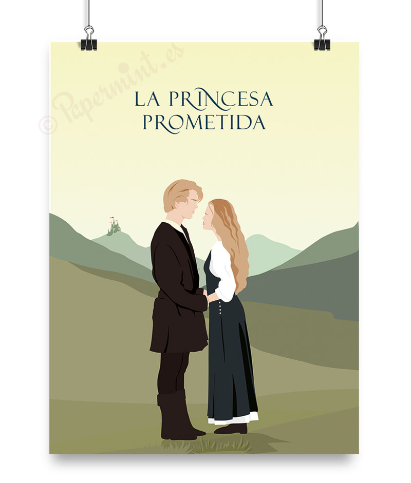 Lámina ilustrada de la película "The Princess Bride"