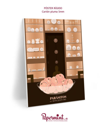 Póster con formato rígido de la película "Parásitos"