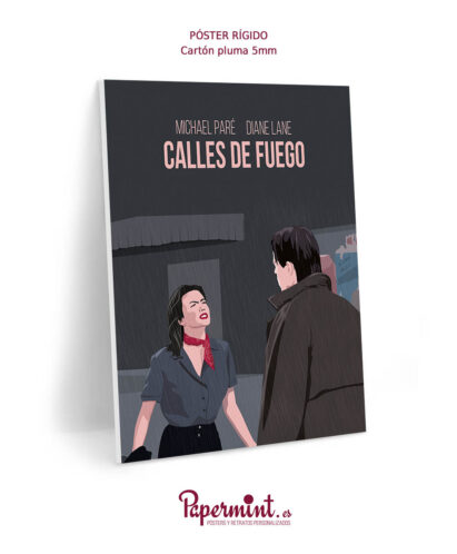Cartel decorativo de la película "Calles de Fuego"