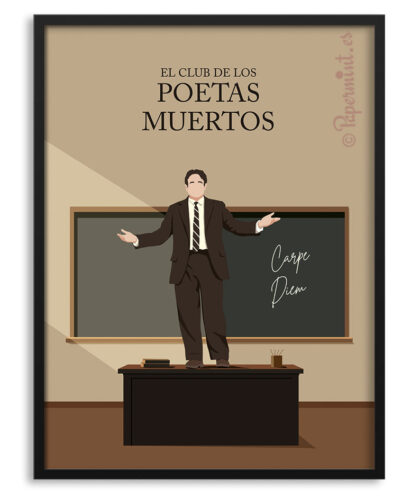 Cuadro con póster de la película "El club de los poetas muertos"