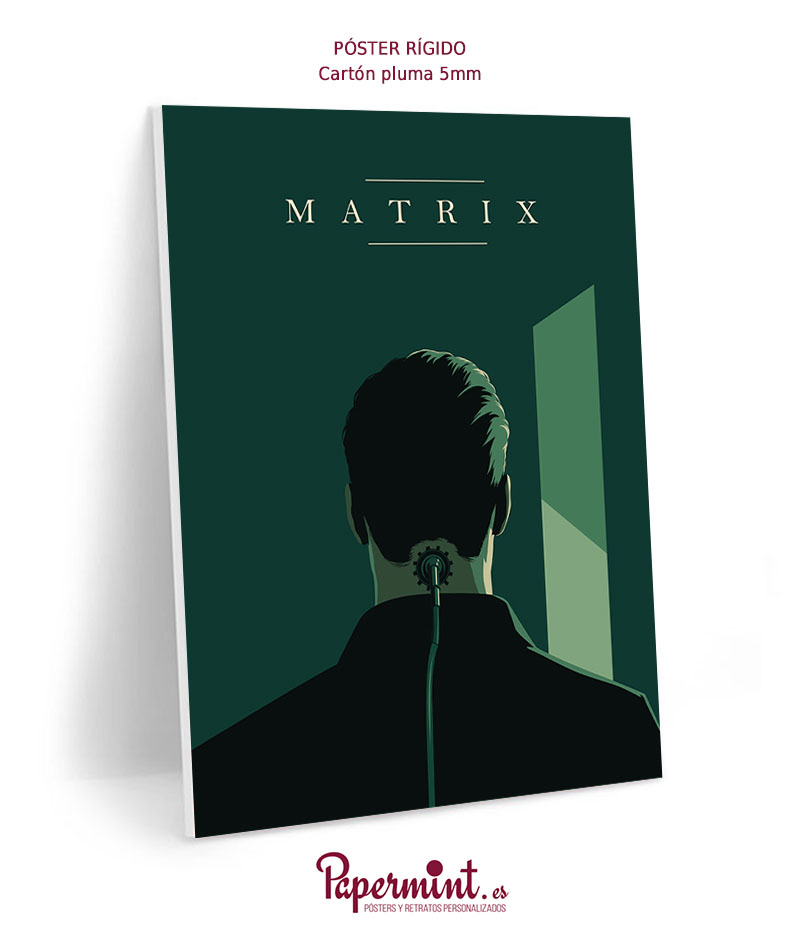 Póster de Matrix. En formato rígido para decoración.