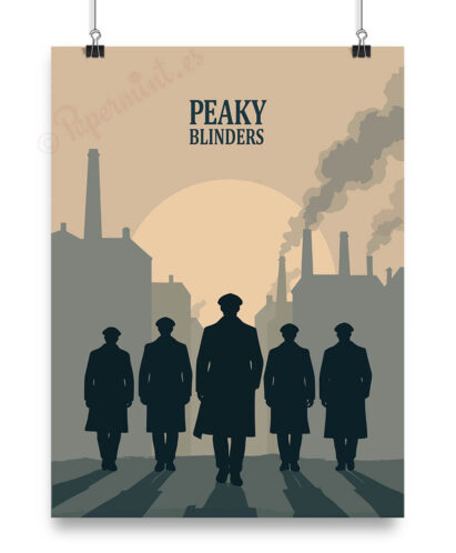 Póster ilustrado de "Peaky Blinders"