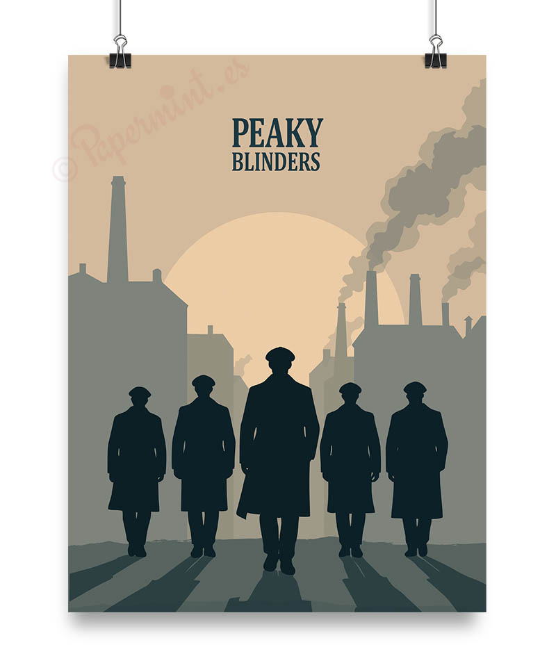 Póster ilustrado de "Peaky Blinders"