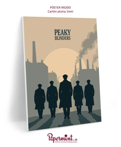Póster de la serie "Peaky Blinders" en formato rígido de Papermint.
