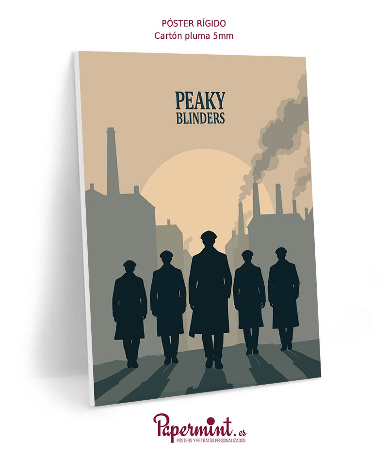 Póster de la serie "Peaky Blinders" en formato rígido de Papermint.
