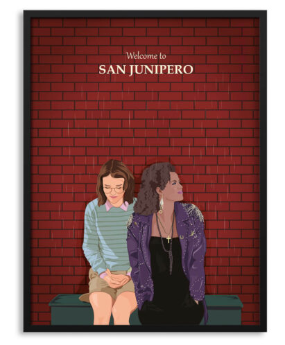 Cuadro con lámina del episodio "San Junipero" de Black Mirror